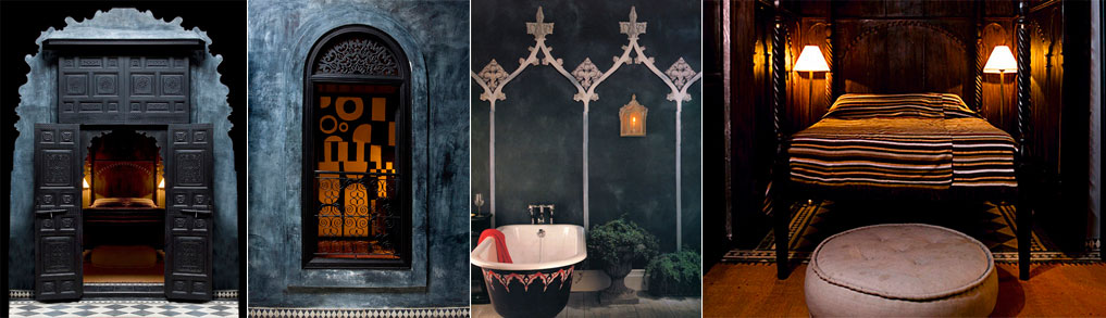Moroccan-interior-in-dark-black-tones