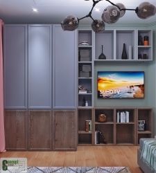 chastnyj-dom-ekaterinburg-koridor-detskaya-starshej-docheri-tv-stenka-korpusnaya-mebel-shkaf-monoblok-bibliotek